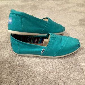 NEW Teal Toms Slip-On Shoes
